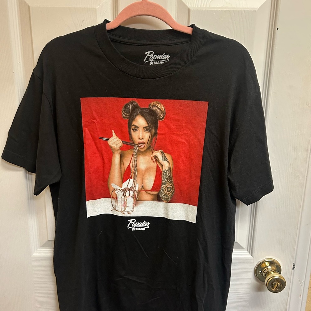 Popular Demand Black Graphic Tee